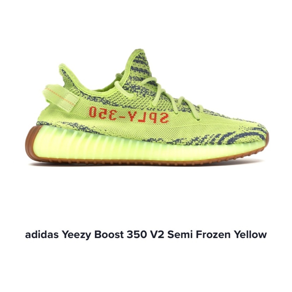 Adidas Yeezy Boost 350 V2 Semi Frozen Yellow